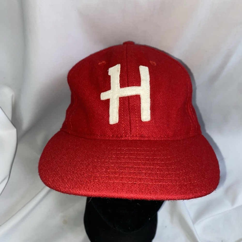 Ebbets Field Flannels x Homage Baseball Cap Hat Men's Size: 7 1/8 Red USA MADE